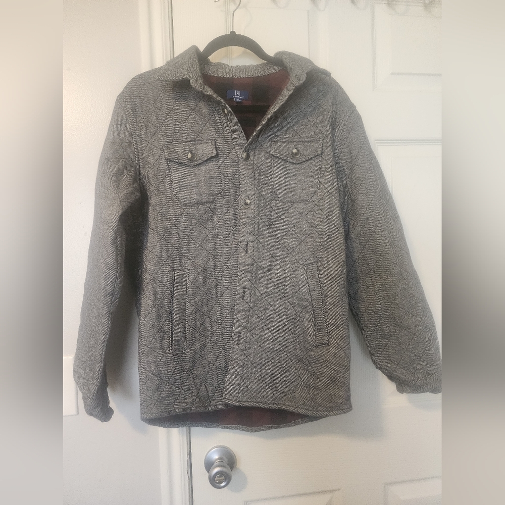 George's Men Quilted Shirt Jacket NWOT